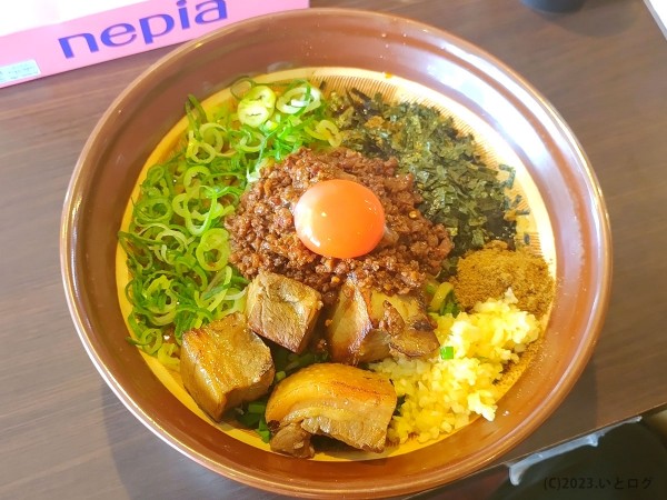 「ど肉台湾まぜそば（麺500g）」@麺屋 はなび 高畑本店の写真