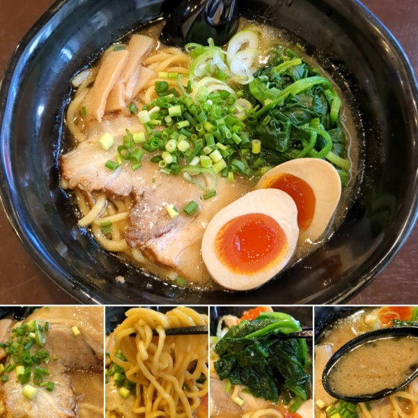 「ほうれん草玉子ラーメン　870円」@秋鈴ラーメンの写真