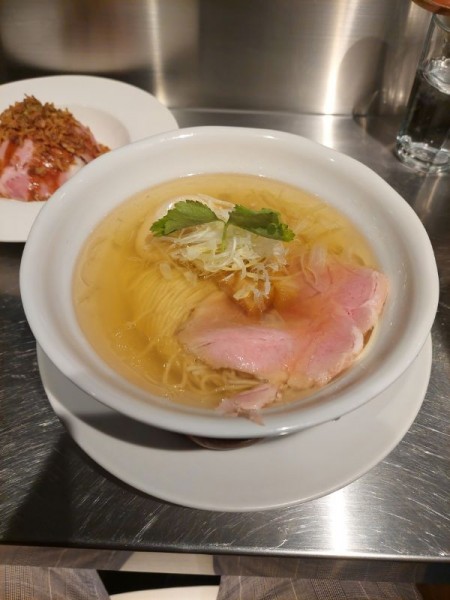 「塩そば＋肉丼セット」@成城青果の写真