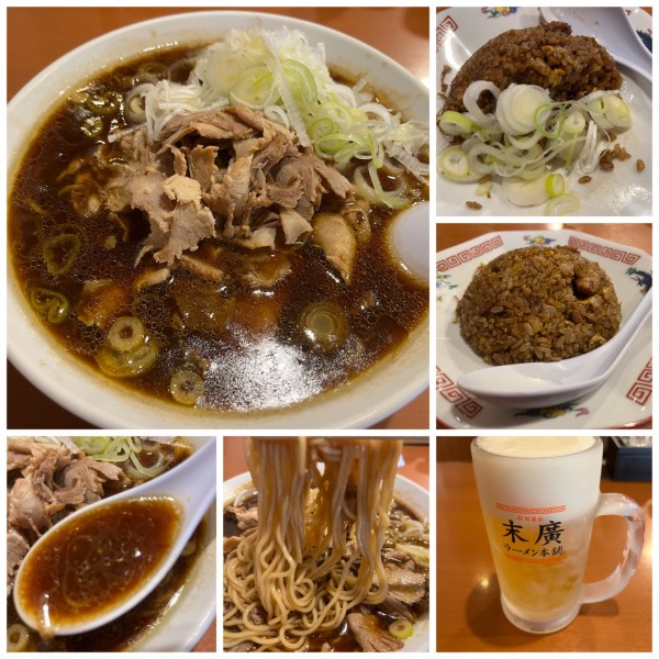 「チャーシュー麺 特大セット 1780円＋ビール600円」@末廣ラーメン本舗 高田馬場分店の写真