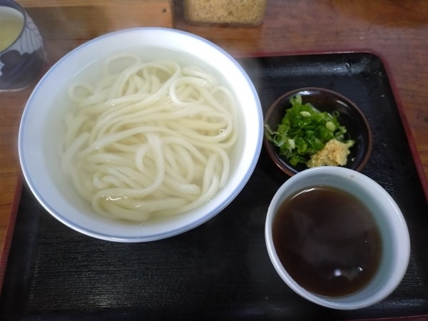 「湯だめうどん250円」@岡田うどんの写真
