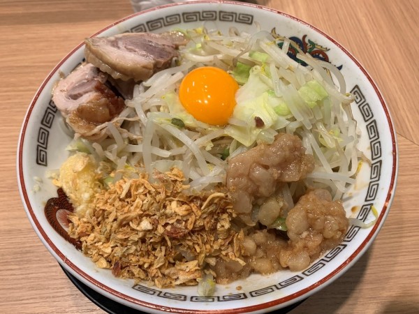 「ミニラーメン＋汁なしに変更」@豚山 中野店の写真