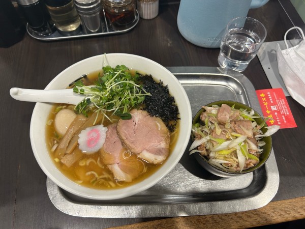 「スペシャルらー麺　中盛」@煮干らー麺 カネショウ 四街道の写真