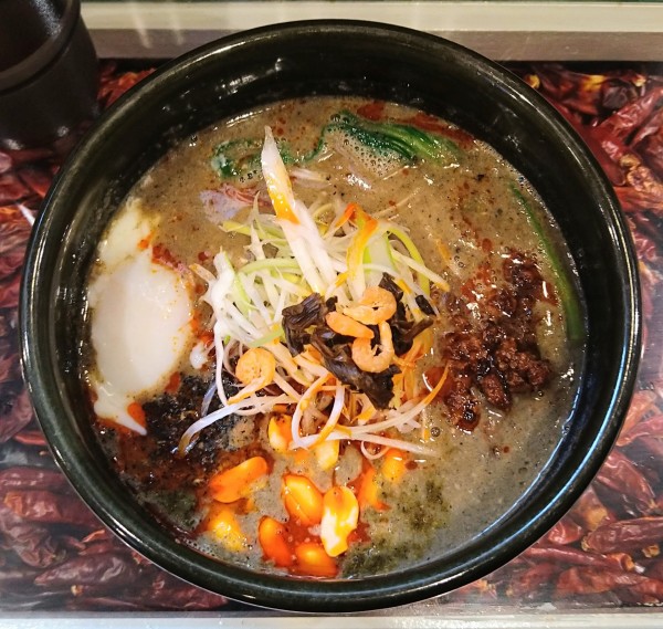 「四川担々麺〜くろ〜(辛1 痺1)」@四川担々麺 赤くろの写真