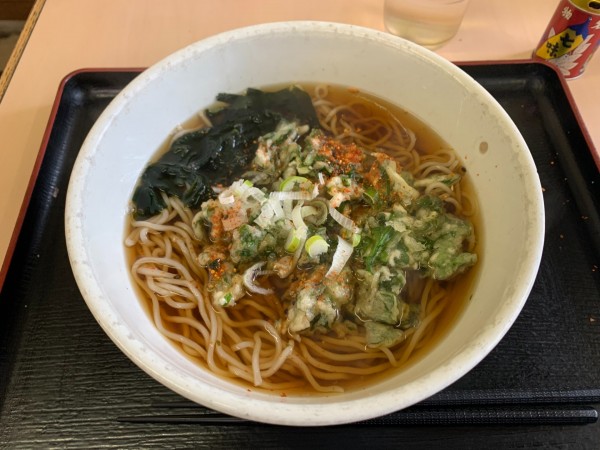 「春菊天そば 450円」@こだわりの立ち食いそば たからんちょの写真