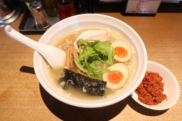 「塩ラーメン￥８００＋台湾ミンチ￥５０」@Dragon Noodle's ドラゴンラーメンの写真