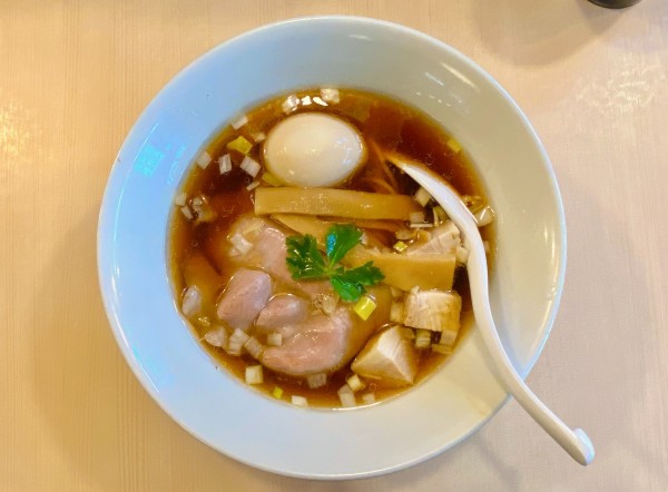 「熟玉付き 本枯節の王道中華そば:970円」@だし廊 BUSHIの写真