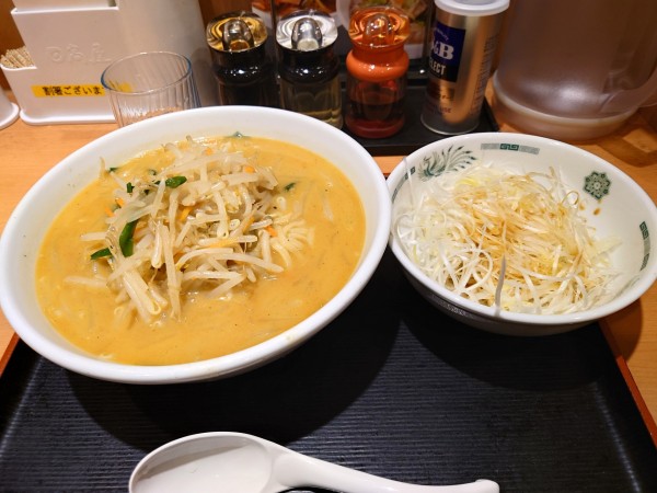 「ネギタワー味噌ラーメン」@日高屋 平和島駅前店の写真