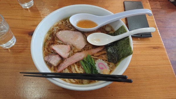 「中華そば 大盛」@白河手打中華 賀乃屋の写真