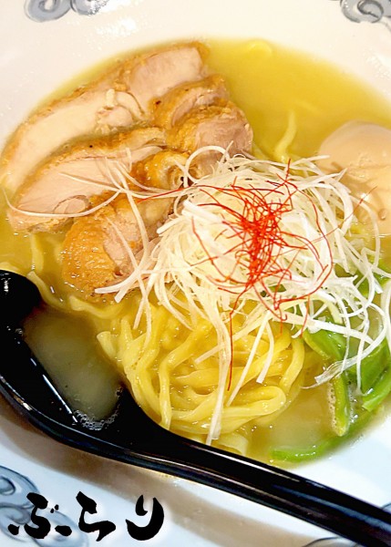 「鶏白湯らーめん（大盛り）」@麺・酒処 ぶらりの写真