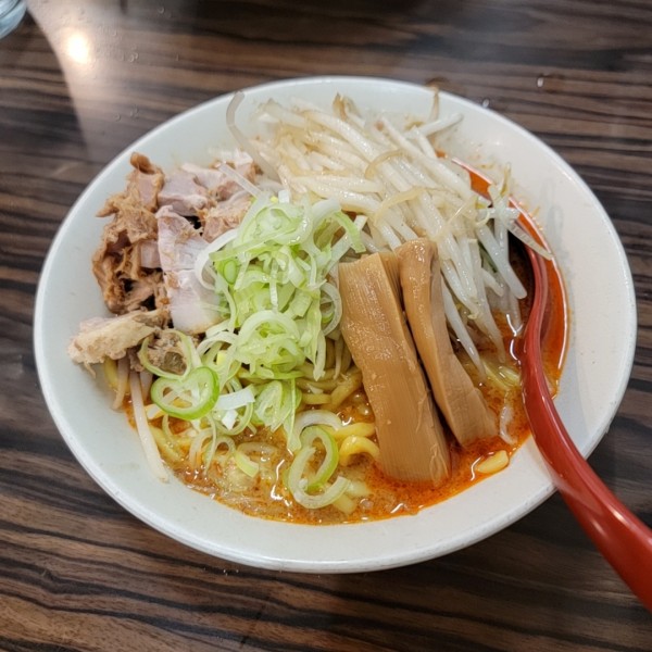 「あえめん チンピラ玉子」@味噌麺処 花道庵の写真