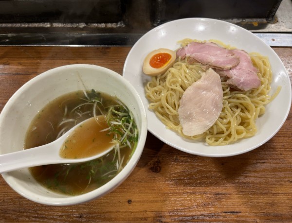 「塩菜つけ麺小（950円）」@虎一番の写真