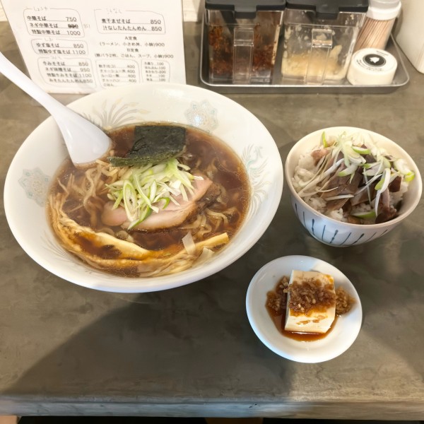 「A定食（中華そば）」@中華そば おおのの写真