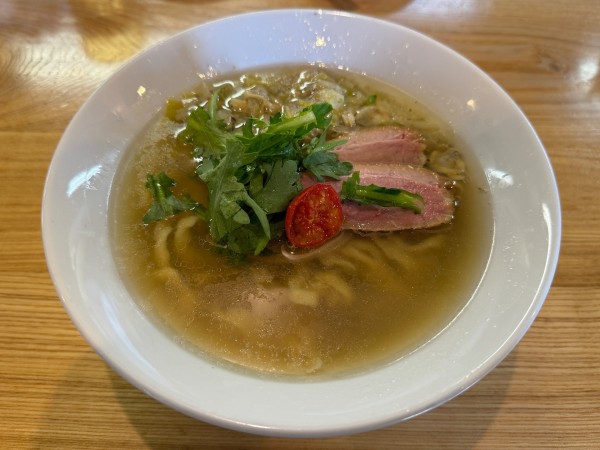 「限定・鴨と浅利の塩そば1300円」@麺 㐂色の写真