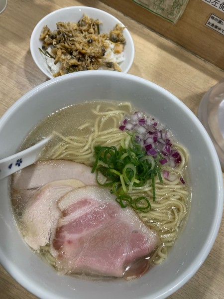 「中華そば塩」@貝麺みかわの写真