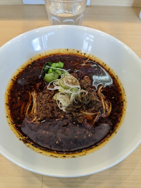 「汁あり担々麺　醤油」@担担麺専門店 微風の写真