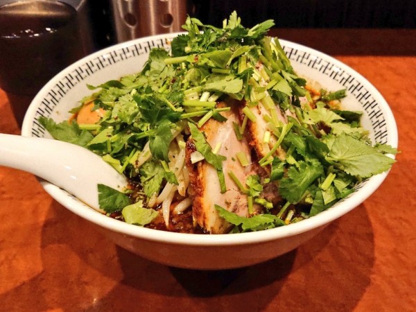 「スパイス・特製ラー麺＋パクチー」@スパイス・ラー麺 卍力 秋葉原店の写真