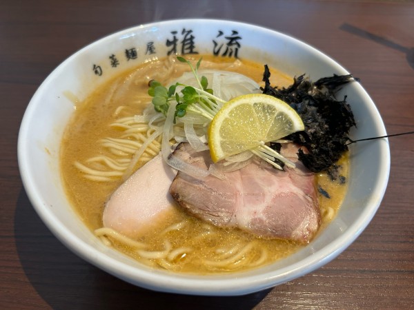 「【限定】鮟肝白湯980円」@旬菜麺屋 雅流の写真