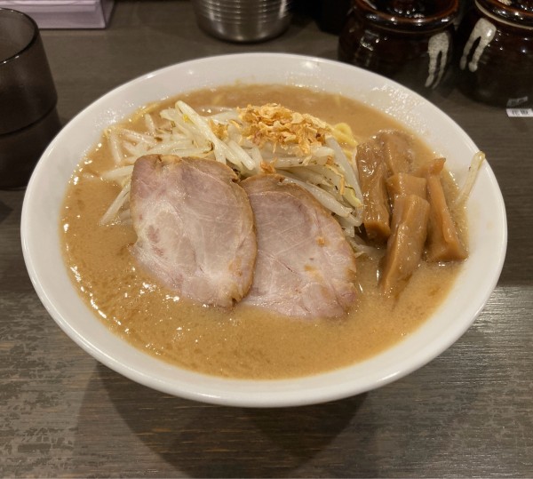 「味噌ラーメン(大盛り無料)＋限定トッピング」@花木流味噌 日吉店の写真