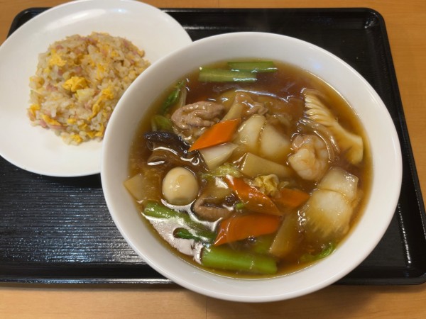 「広東麺セット(広東麺+ミニチャーハン)」@ゆうえん 古ケ崎店の写真