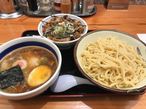 「もりそば＋チャーシューごはん」@松戸中華そば 富田食堂 東千葉店の写真