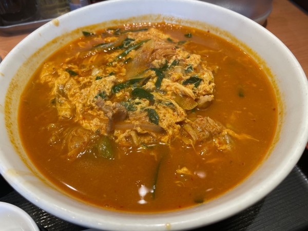「チゲ味噌ラーメン」@日高屋 江古田南口店の写真