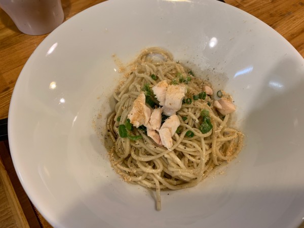 「海老和え玉」@中華蕎麦 はざまの写真