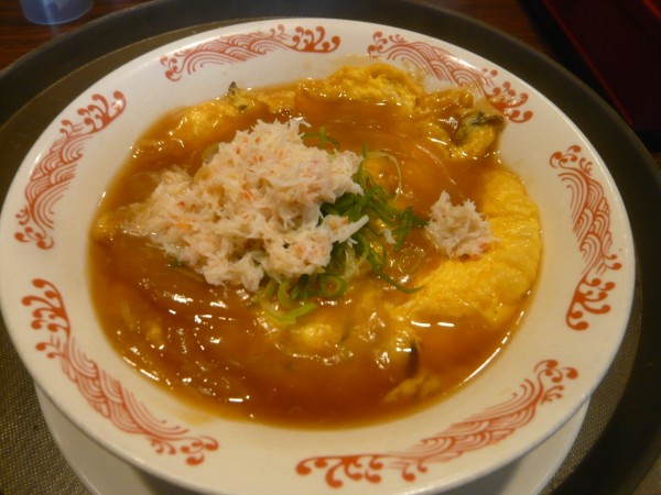 「本ずわい蟹天津麺」@バーミヤン 国分寺駅前店の写真