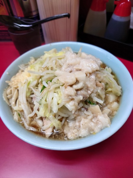「小ラーメン  ニンニク  アブラ」@ラーメン二郎 中山駅前店の写真