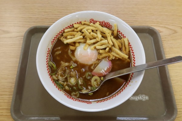 「【店舗限定】みそ煮込風ラーメン￥５８０」@スガキヤ ニュー栄B2店の写真