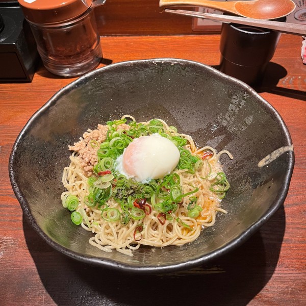 「汁なし担々麺 2辛 温玉TP」@汁なし担担麺専門 キング軒 本通店の写真