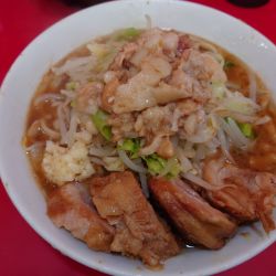 らーめん半分豚マシニンニク少し脂