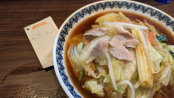 「手打ちサンマー麺」@中華そば集来の写真