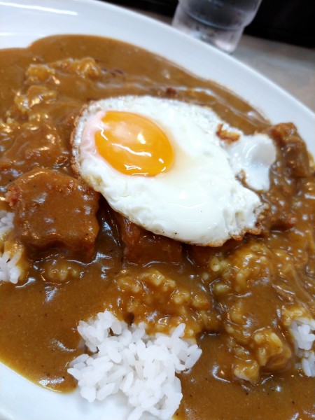 「小・カツ＆目玉焼増し」@マドラス 日本橋本店の写真