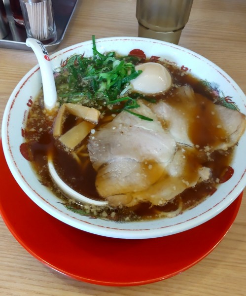 「あっさり(味玉)」@天下一品 多摩ニュータウン店の写真