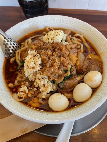 「スタミナラーメン＋うずら卵」@MARU喜の写真