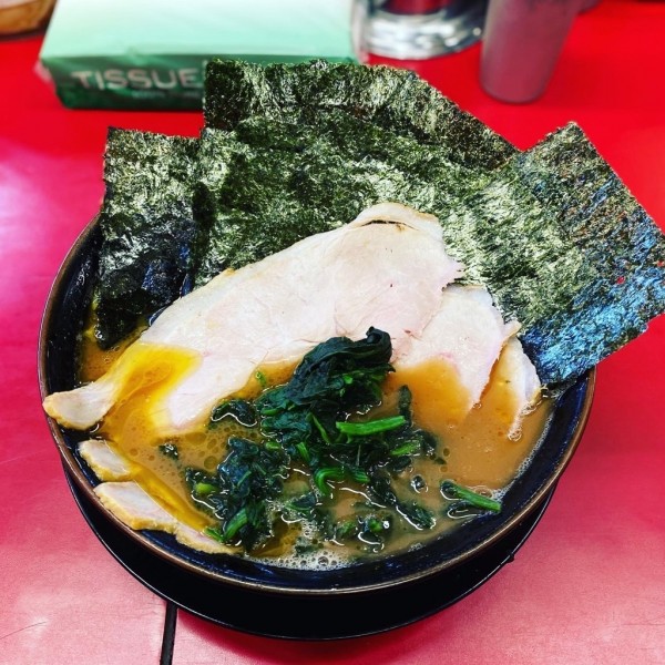 「チャーシューメン3枚　中盛+のり」@柏 王道家の写真