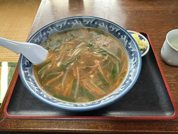 「モヤシラーメン（並盛）700円」@ニュー飯店の写真