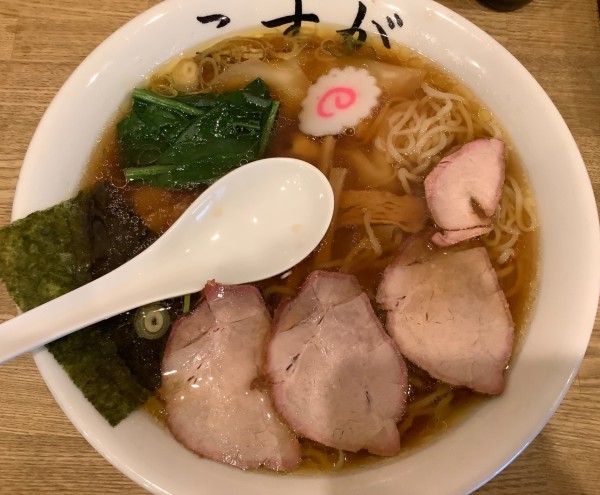 「ワンタン麺　大盛」@白河中華そば こすがの写真