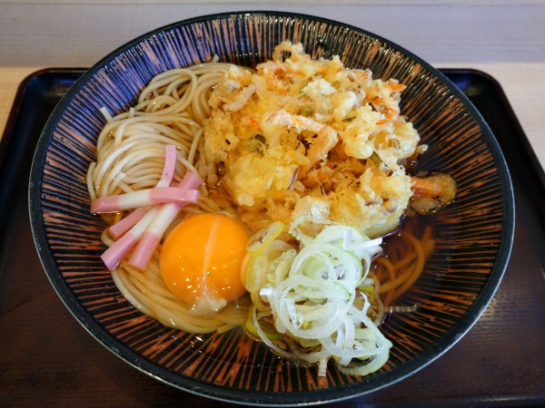 「かき揚げ天玉そば（660円）」@生そば 玉川 錦糸町駅前プラザビル店の写真