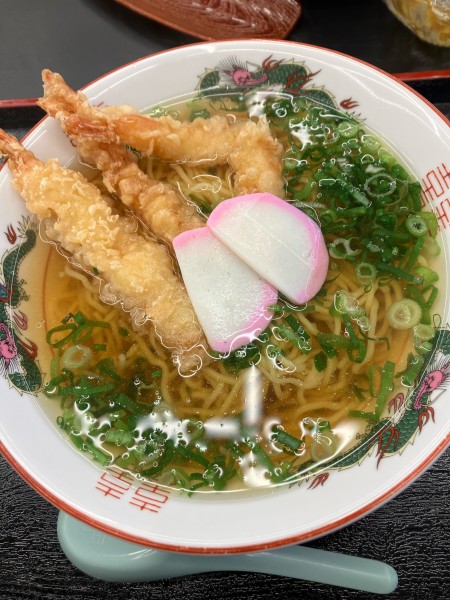 「素らーめんえび天　880円」@憩屋の写真