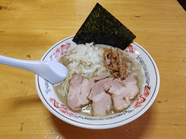 「背脂煮干中華　和え玉　800+200円」@福島屋の写真