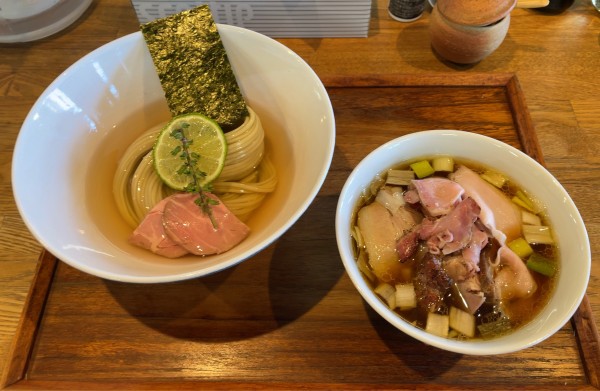 「味玉 昆布水つけ麺  ちょい肉増し 醤油(並)」@YOKOKURA STOREHOUSEの写真