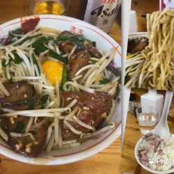 レバまぜ蕎麦＋追い飯