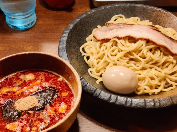 「辛口つけ麺」@つけ麺屋 ひまわりの写真