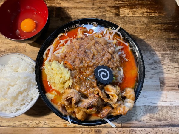 「旨辛味噌ラーメン 中 ミソアブラマシマシ ¥1000」@旨辛味噌らーめん ぼんずの写真