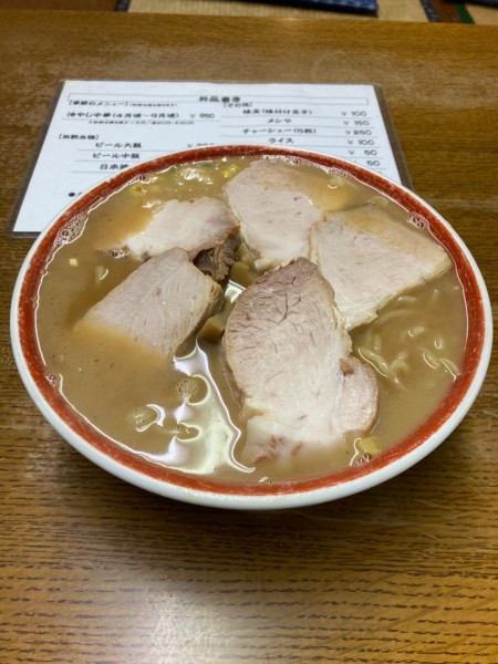 「チャーシューメン 1000円」@ホームラン亭 パルム店の写真