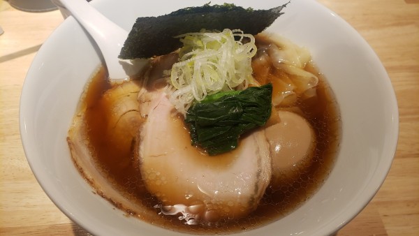 「特製中華そば醤油＋帆立塩バターの和え玉」@麦処 八と丁の写真