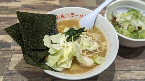 「うまいラーメン＋ネギめし（930円＋330円）」@うまいラーメン 松福 静岡店の写真