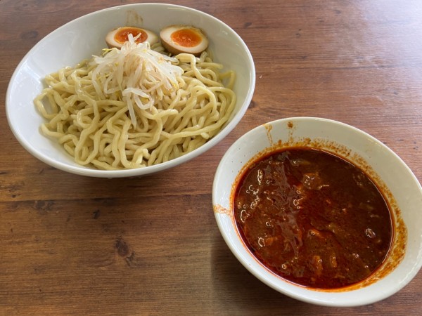 「辛みそ+ダブル」@つけめん 高木や 早稲田店の写真